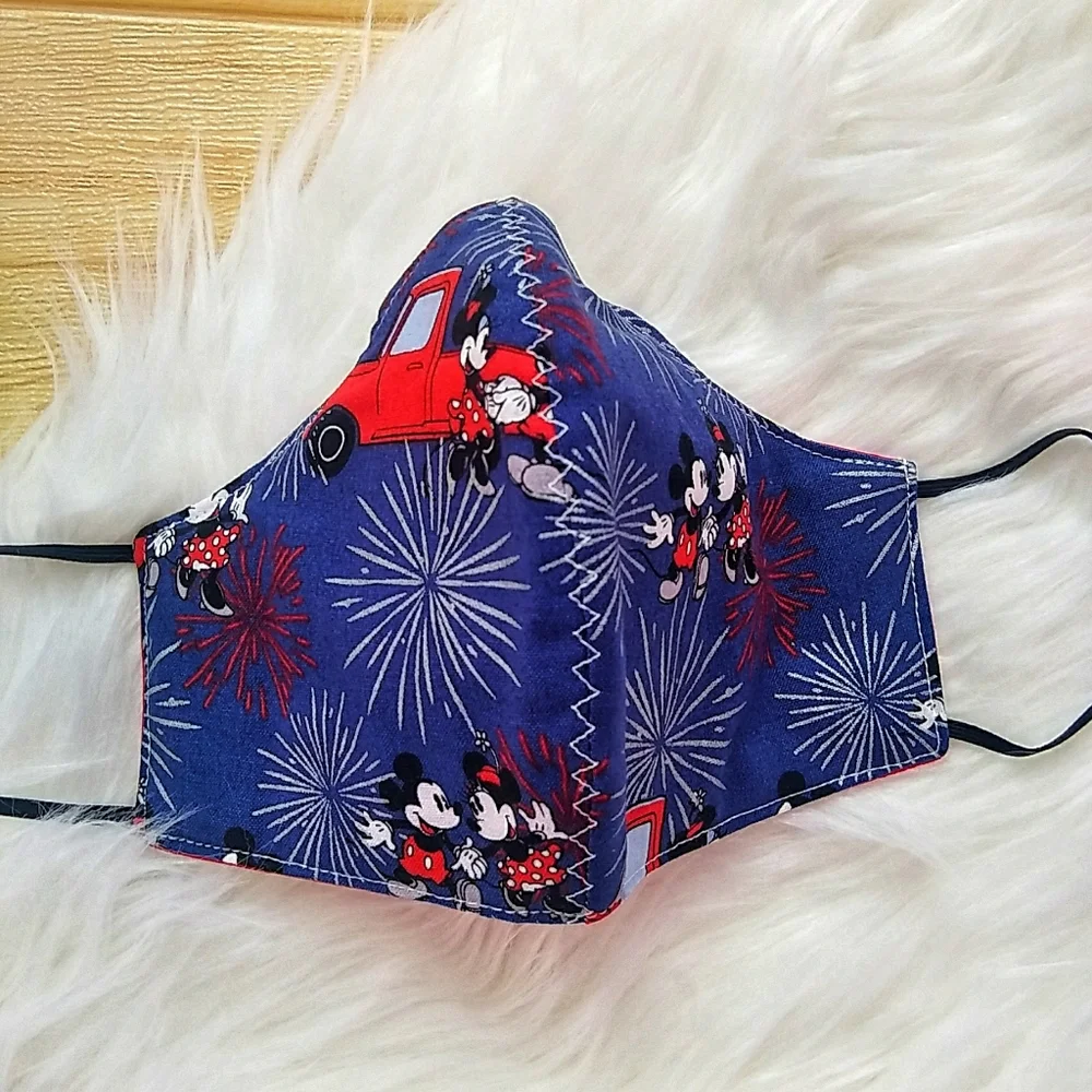 Mickey and Minnie Face Mask|Reversible Face Mask